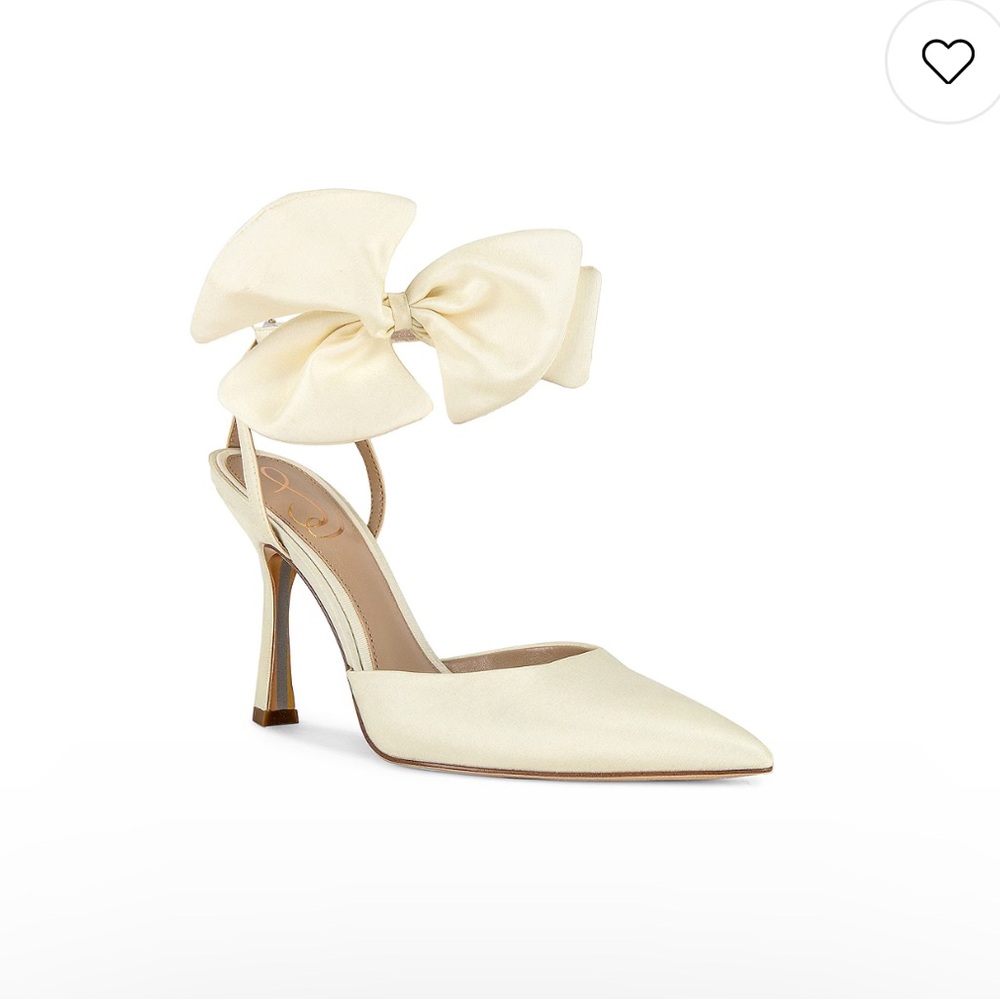 Sam Edelman Cream Heels with Bow